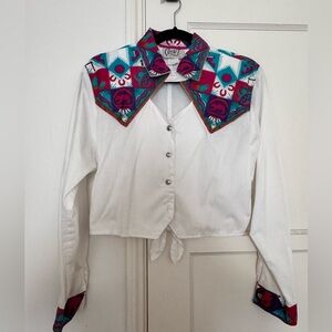 Vintage Circle T By Marilyn Lenox Western Button Up